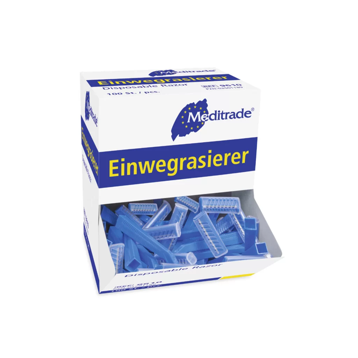 Einwegrasierer, blau, unsteril, 100 Stück