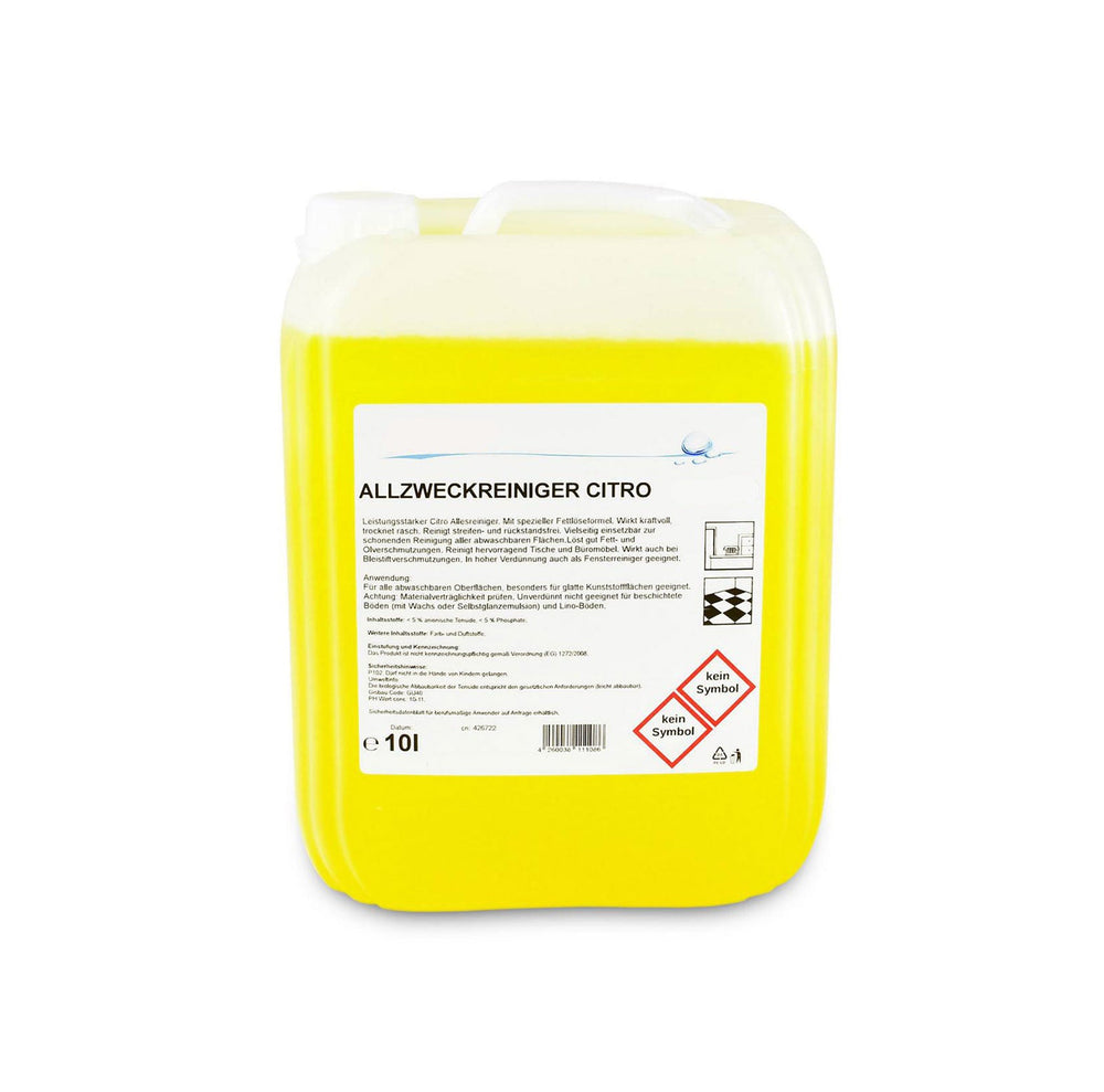 Puricura Allzweckreiniger Citro 10 Liter für die professionelle Unterhaltsreinigung
