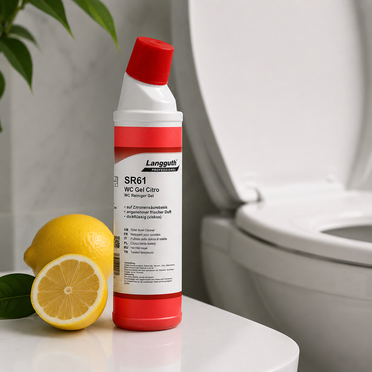 WC Gel Citro, pH >2, Dickflüssiger WC-Reiniger, 750 ml