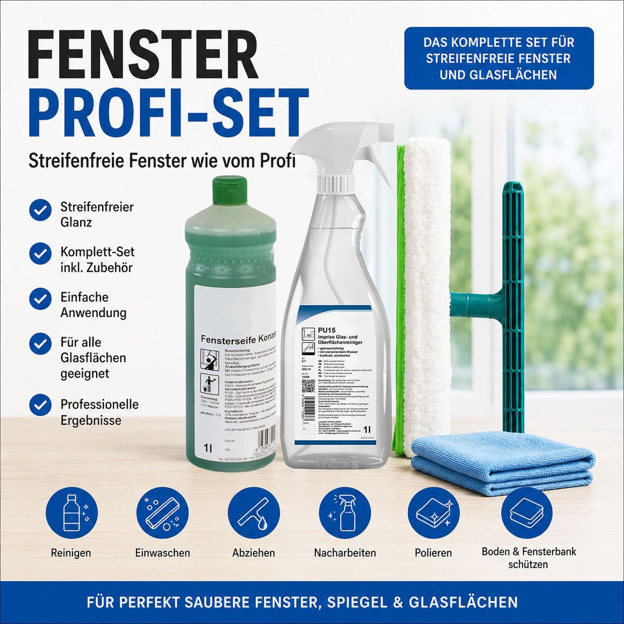 Fenster-Profi-Set, 5-teilig