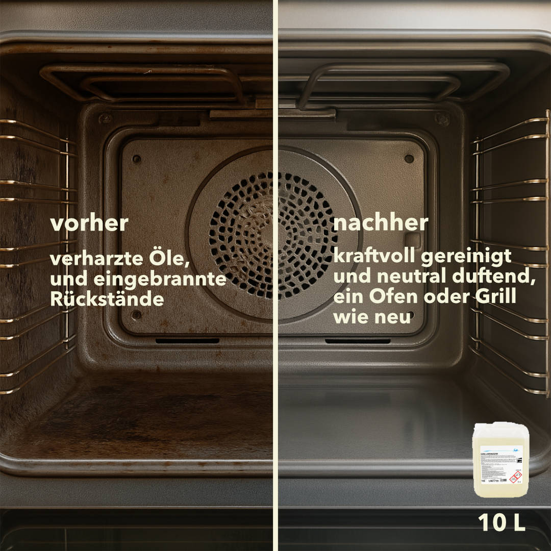 Backofen- und Grillreiniger, pH-Wert 13, 10 Liter