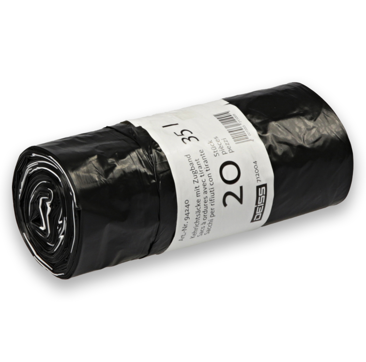 35 Liter Kehrichtsäcke, Rolle zu 20 Sack.