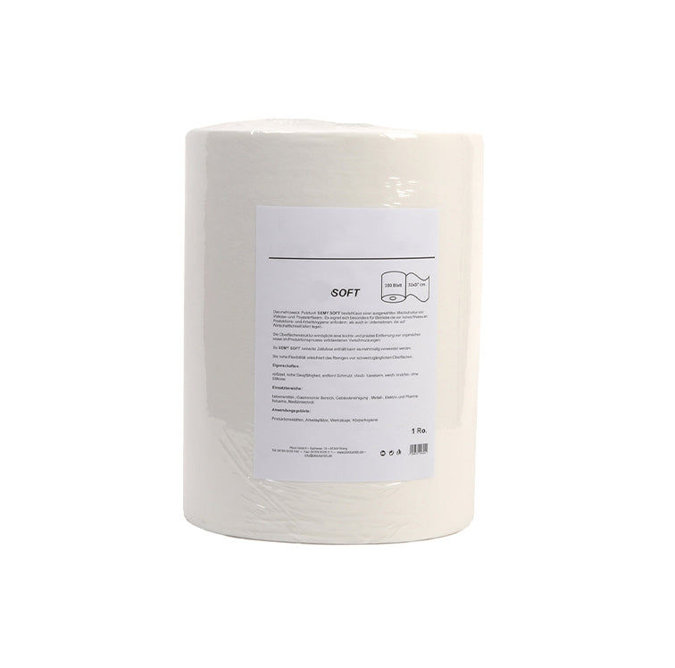 Man sieht die Putztuch-Rolle abgepackt abgebildet.