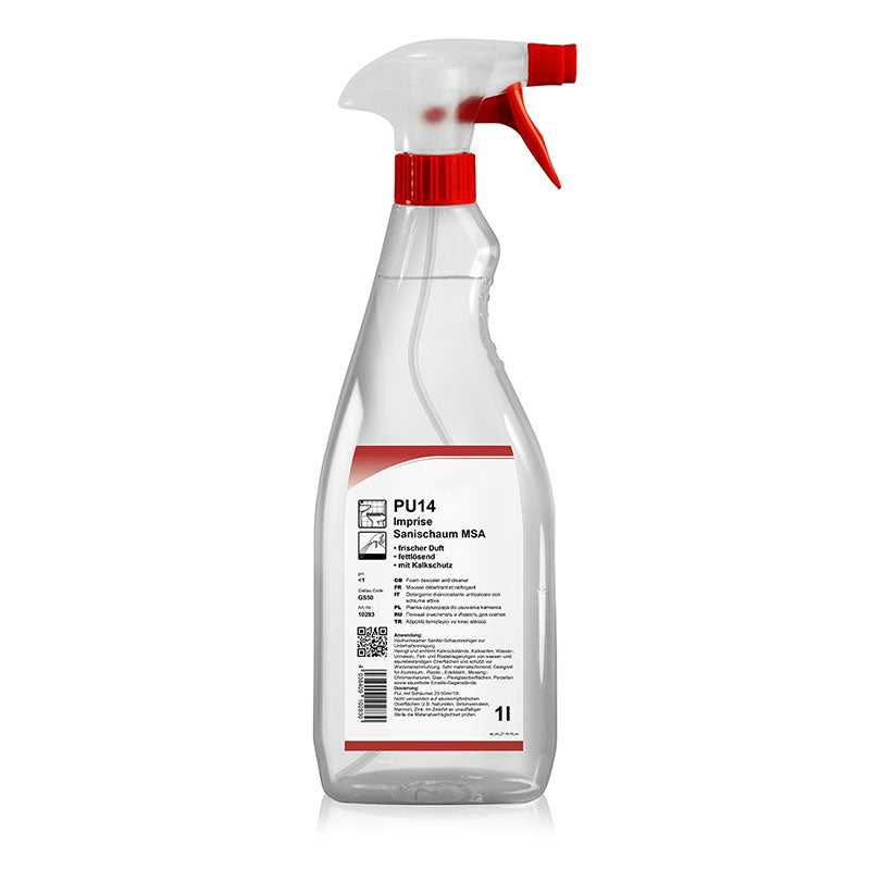 Sanitärschaum mit Kalkschutz, Anwendungsfertig, pH <1, 1 Liter
