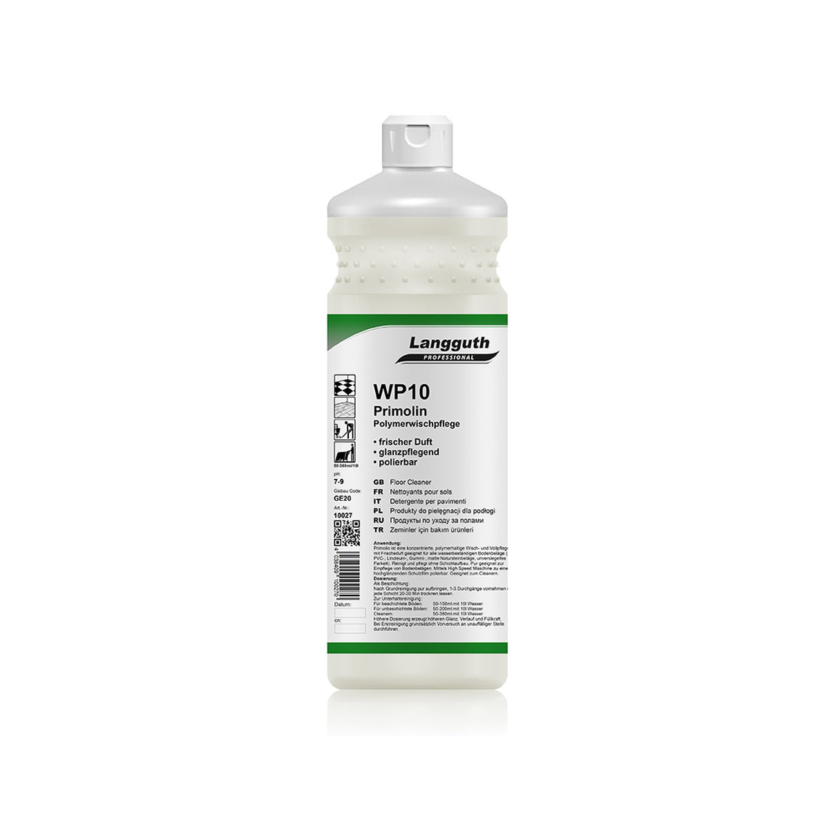 WP10 Primolin Polymerwischpflege 1 Liter Flasche