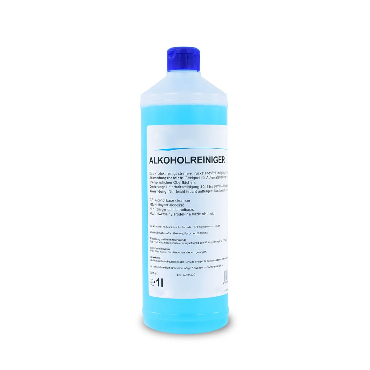 Alkoholreiniger blau, pH-Wert 7-8, 1 Liter