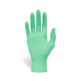 Nitrile examination gloves, green, biodegradable, 100 pieces