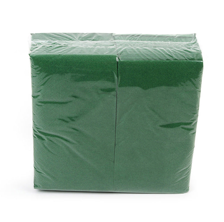 Grüne Servietten 100 Stück, 40x40 cm 1/8 Kopffalz.