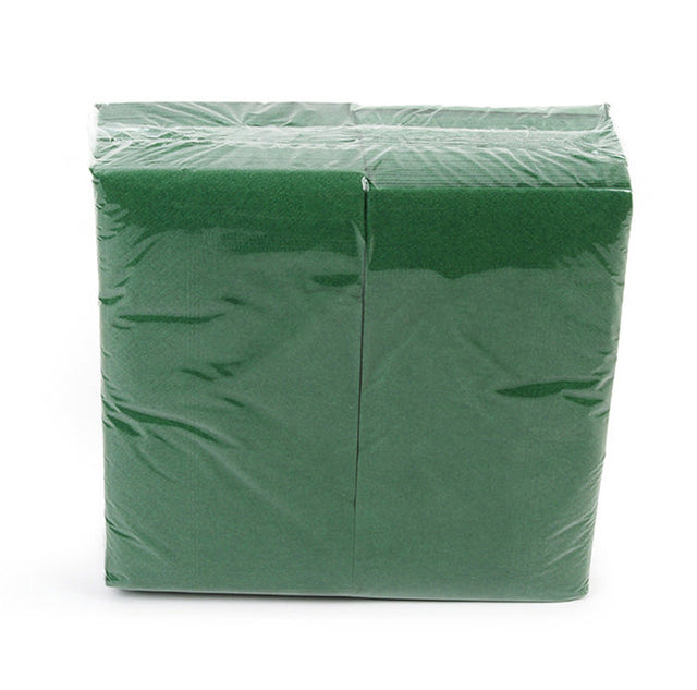 Grüne Servietten 100 Stück, 40x40 cm 1/8 Kopffalz.