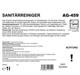 Nettoyant sanitaire, contre le calcaire, rose, PH &lt;3, 1 litre