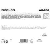 Duschbad, 10 Liter, pfirsich