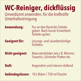 WC-Reiniger, dickflüssig, 10 Liter, pH <2, Gefahrengut UN3264