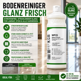Bodenreiniger Konzentrat für Laminat & Stein, pH 8–10, Streifenfrei & Glanz, 1 Liter