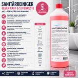 Sanitärreiniger, gegen Kalkverunreinigungen, Konzentrat, PH <2, 1 Liter