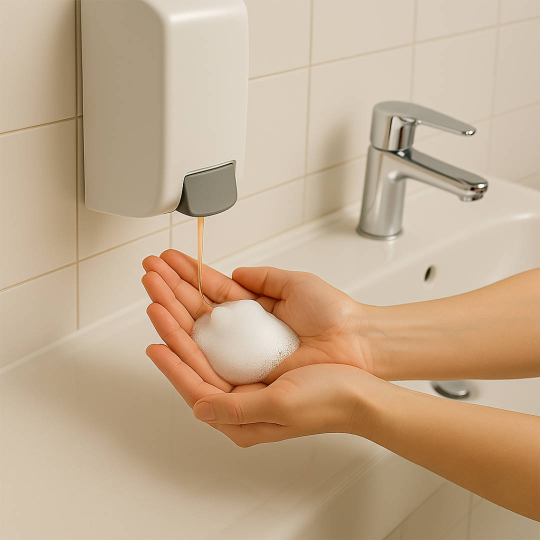 Bain douche, 10 litres, pêche