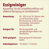 Profi-Essigreiniger gegen Kalk, Wasserflecken und Kalkseife
