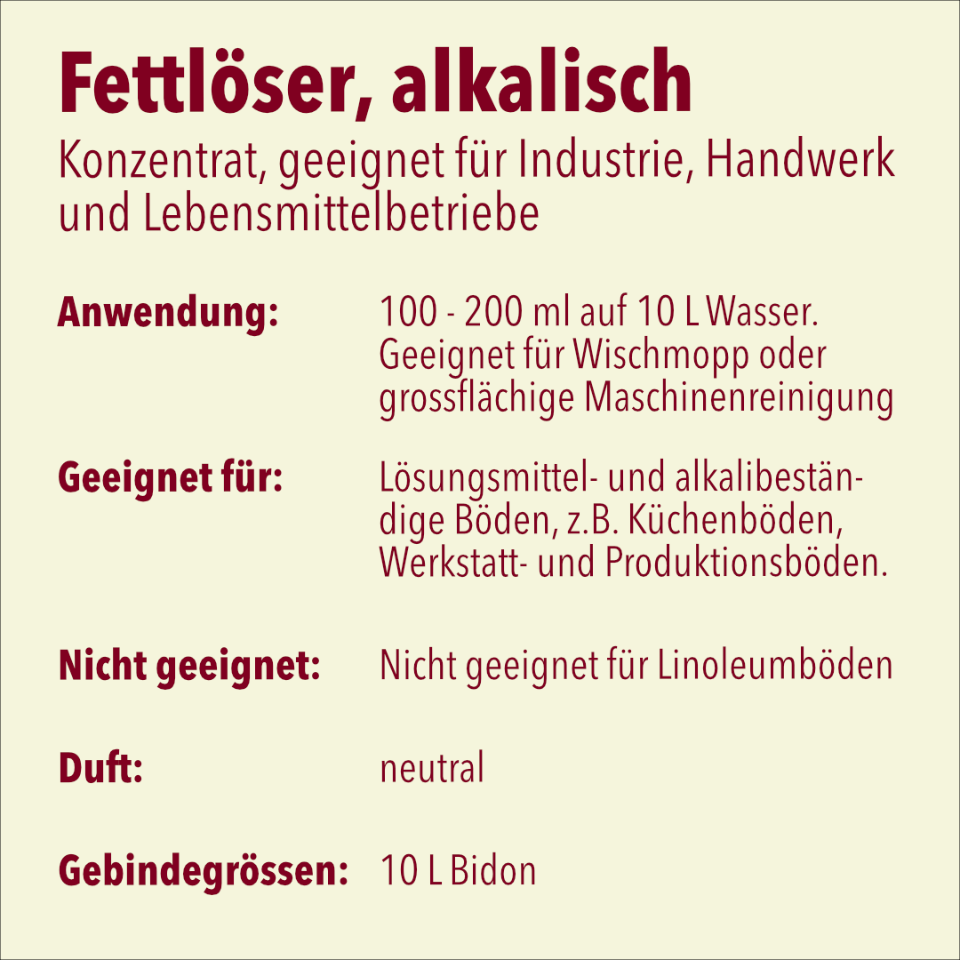 Profi-Fettlöser für eingebrannte und verharzte Fettrückstände