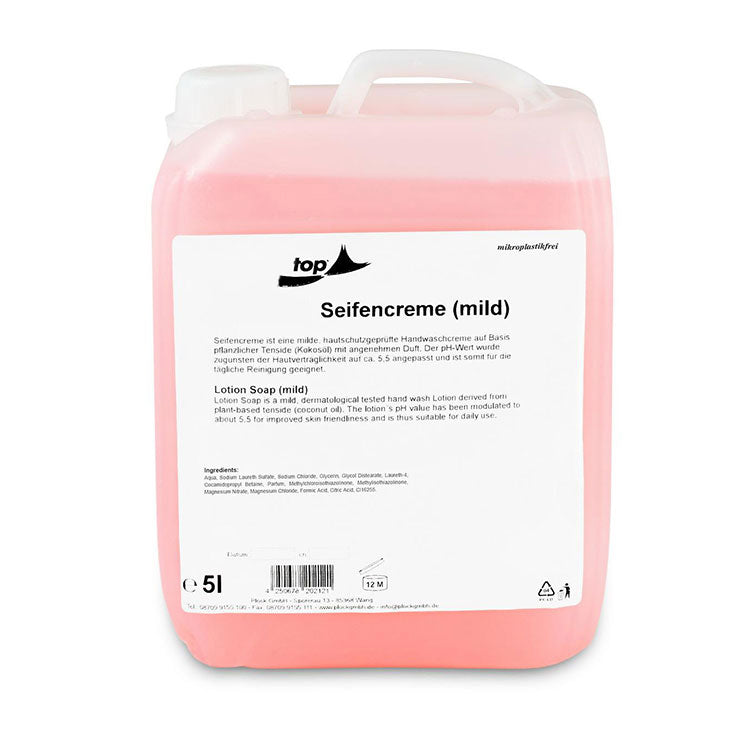 Puricura Seifencreme rosa im 5-Liter-Nachfüllkanister zum Kennenlernen
