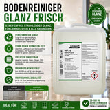 Bodenreiniger Konzentrat für Laminat & Stein, pH 8–10, Streifenfrei & Glanz, 10 Liter