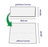 Papierhandtuch, Z-Falz, 2-lagig, hochweiß Zellstoff, 20,6 x 24 cm, 3.750 Blatt