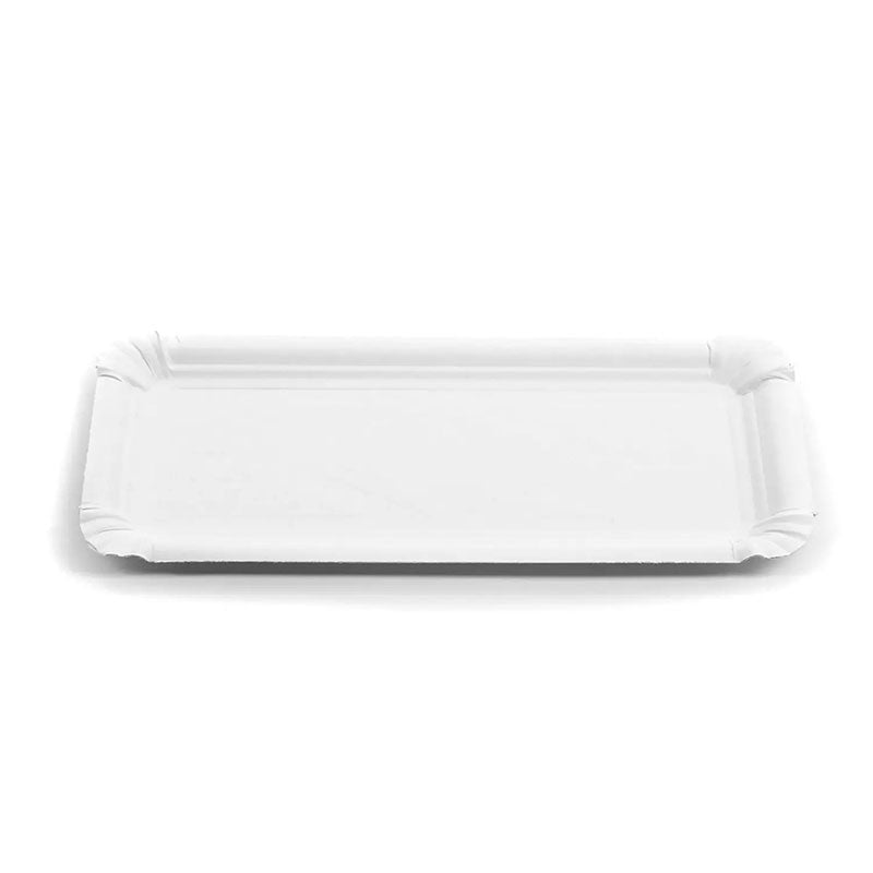 Pappteller, rechteckig, 11 x 24 cm, unbeschichtet, 1500 Stück