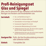 Profi-Reinigungsset Glas und Spiegel