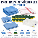 Profi Haushaltstücher-Set, 20-teilig