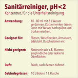 Detergente sanitario, contro la contaminazione del calcare, rosa, PH &lt;2, 10 litri
