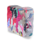 10-kg-Ballen mit hellen, weichen Trikot-Putzlappen aus Baumwolle – saugfähig, fusselfrei und ideal für empfindliche Oberflächen.