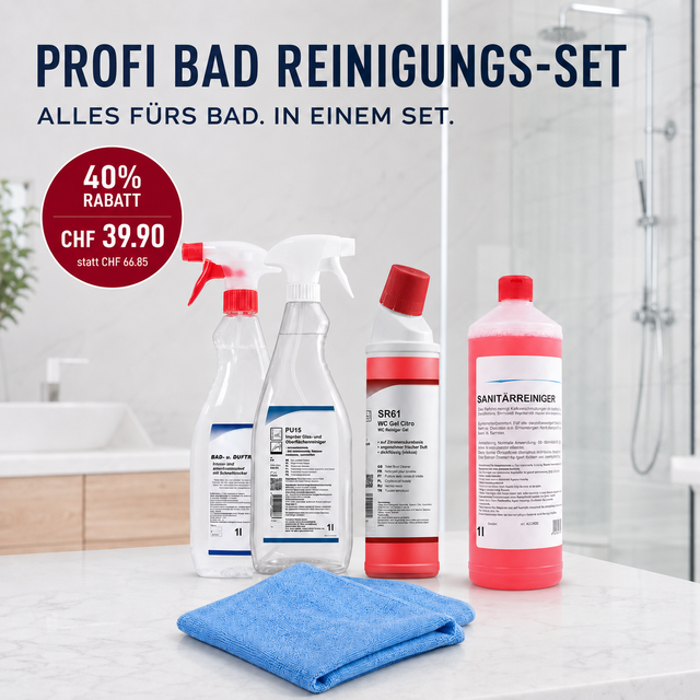 Puricura Profi Bad Reinigungs-Set gegen Kalk und Urinstein mit fünf Produkten – 40 % Rabatt