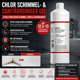 Haftstarkes Sanitär-Gel gegen organische Beläge und dunkle Verfärbungen