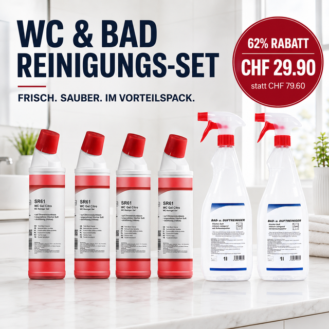Puricura WC- und Bad-Reinigungsset mit vier WC Gel Citro und zwei Bad- und Duftreinigern