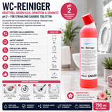 WC-Reiniger, dickflüssig, 750 ml Flasche, pH-Wert <2